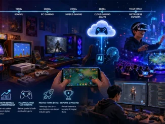 Perkembangan industri game digital di Indonesia dari era arcade hingga teknologi modern.