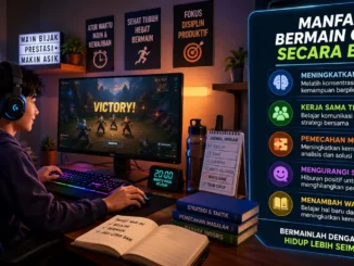 Manfaat bermain game secara bijak untuk meningkatkan fokus, kreativitas, dan kemampuan berpikir.